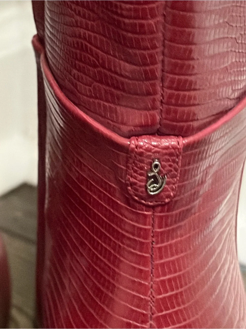 Sam Edelman Red Over-the-Knee Pointed Toe Boots
